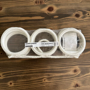IKEA KOMPLEMENT White Multi-Use Closet Hanger Organizer Set of 3